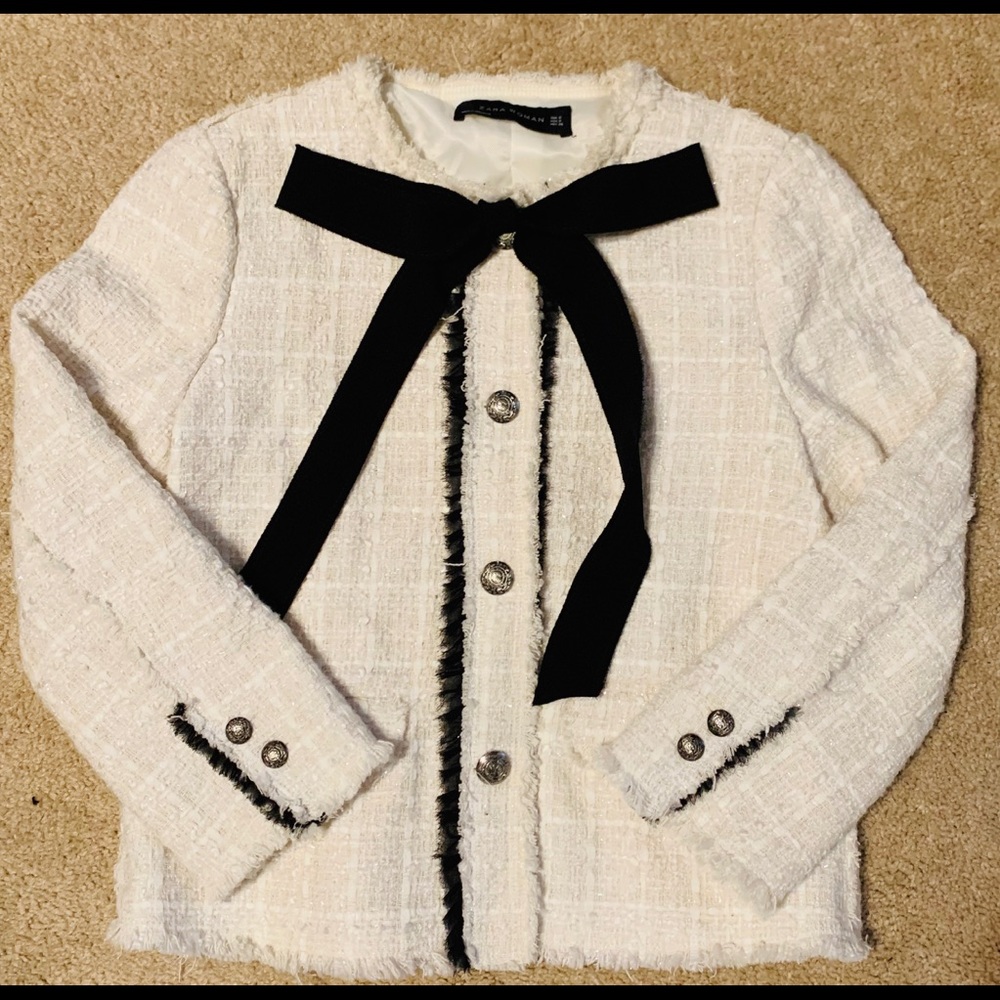 Zara woman tweed blazer